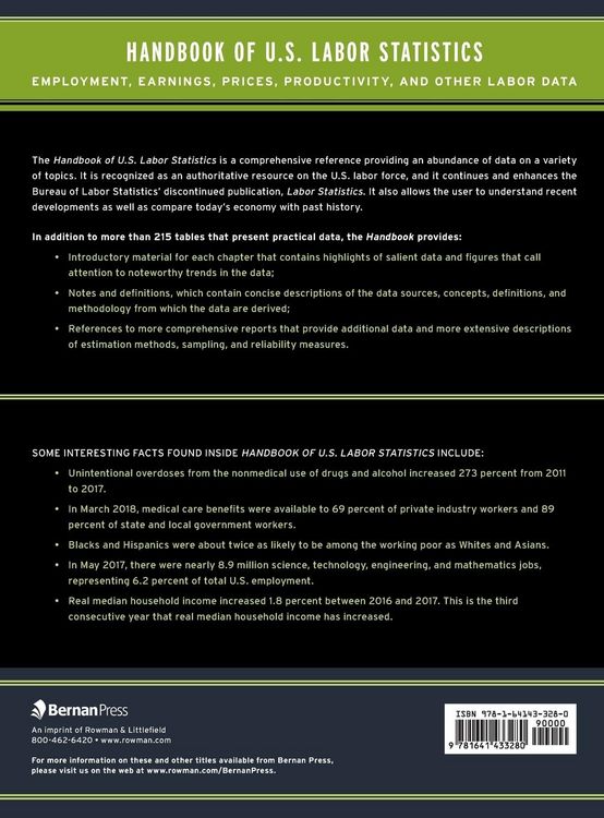 Produktbild: Handbook of U.S. Labor Statistics 2019