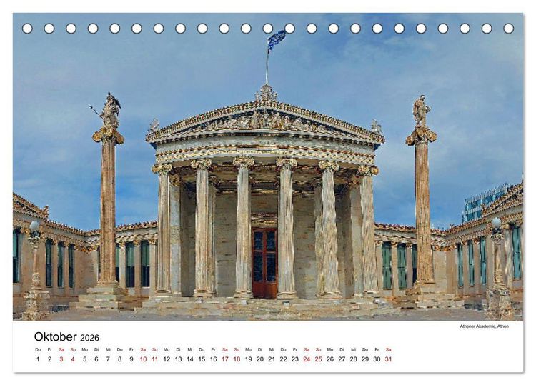 Produktbild: Reise nach Athen (Tischkalender 2026 DIN A5 quer), CALVENDO Monatskalender