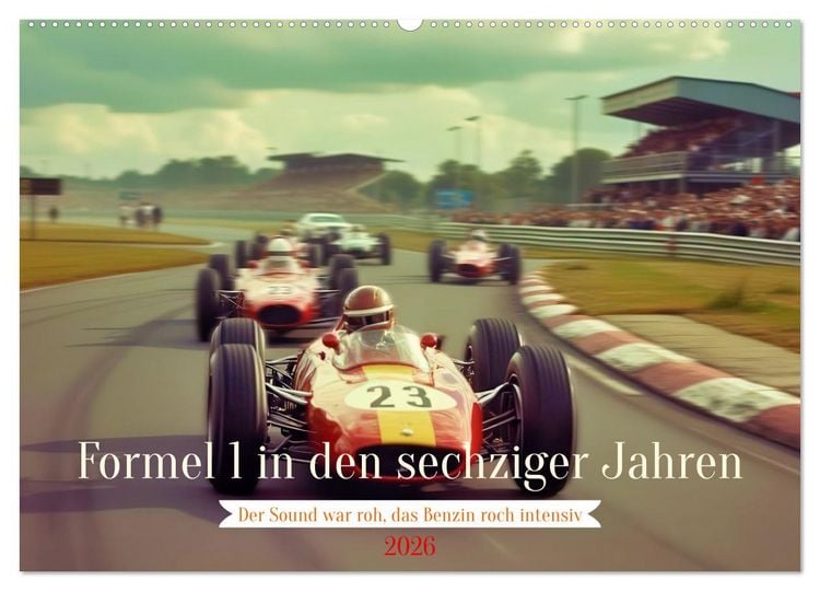 Produktbild: Formel 1 in den sechziger Jahren (Wandkalender 2026 DIN A2 quer), CALVENDO Monatskalender