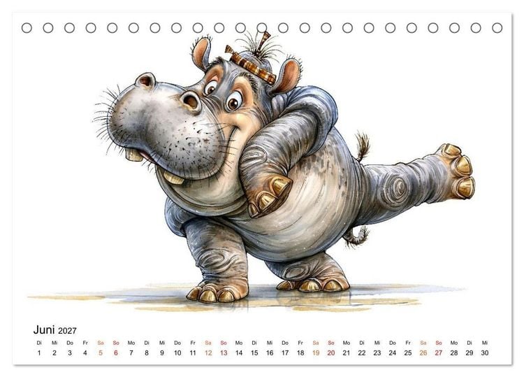 Produktbild: Tieralarm - Fell, Fun & Firlefanz (Tischkalender 2027 DIN A5 quer), CALVENDO Monatskalender