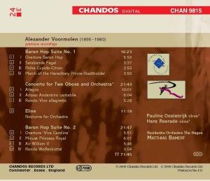 Produktbild: Bamert, M: Baron Hop Suiten/Eline-Nocturne for Orchestra