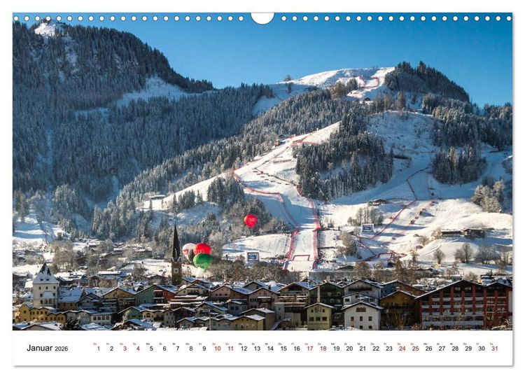 Produktbild: Kitzb&uuml;hel, Sportstadt und Wanderparadies (Wandkalender 2026 DIN A3 quer), CALVENDO Monatskalender