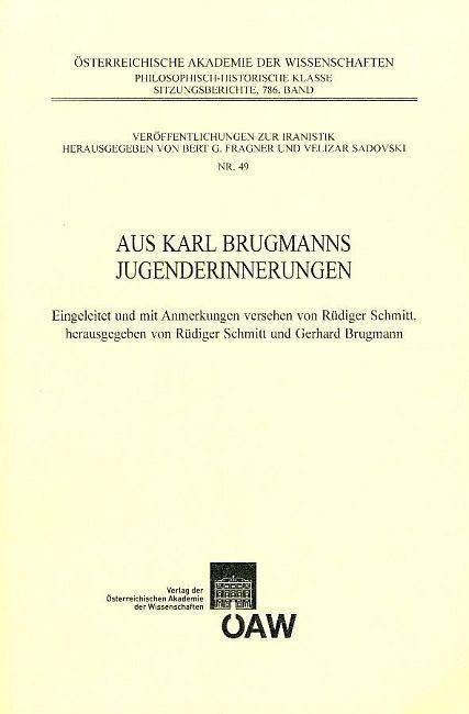 Produktbild: Aus Karl Brugmanns Jugenderinnerungen