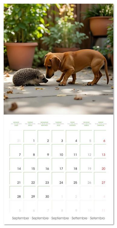 Produktbild: Dachshunds - lovely little dogs (Wall Calendar 2026 12 &times; 12 Inch) CALVENDO 12 Month Wall Calendar