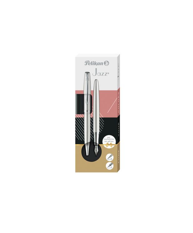 Produktbild: Pelikan F&uuml;ller & Kugelschreiber Jazz Noble Elegance K/P36 Silber