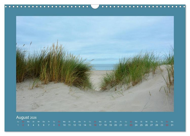 Produktbild: Sandd&uuml;nen an der Nordsee in den Niederlanden (Wandkalender 2026 DIN A3 quer), CALVENDO Monatskalender