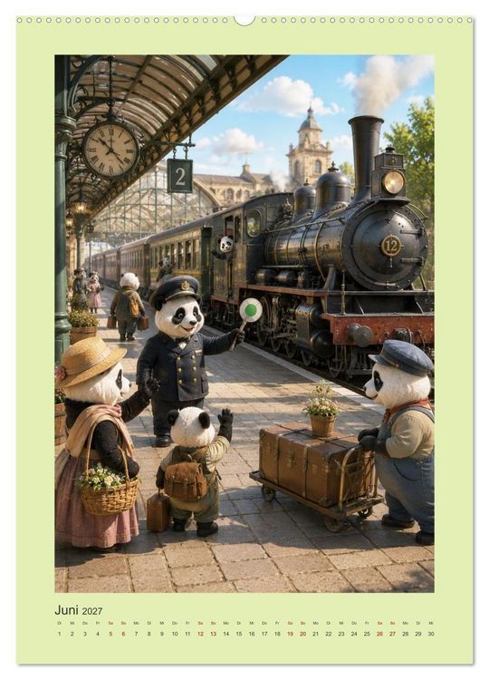 Produktbild: Die geheime Stadt der Pandas (Wandkalender 2027 DIN A2 hoch), CALVENDO Monatskalender