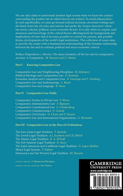 Produktbild: The Cambridge Companion to Comparative Law