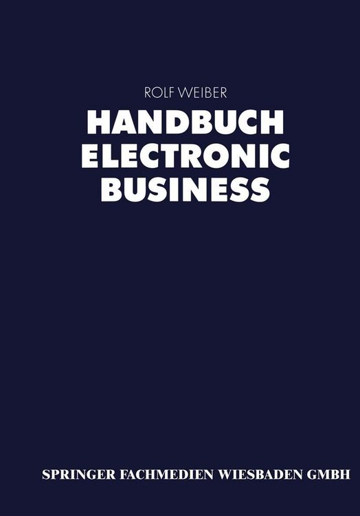 Produktbild: Handbuch Electronic Business