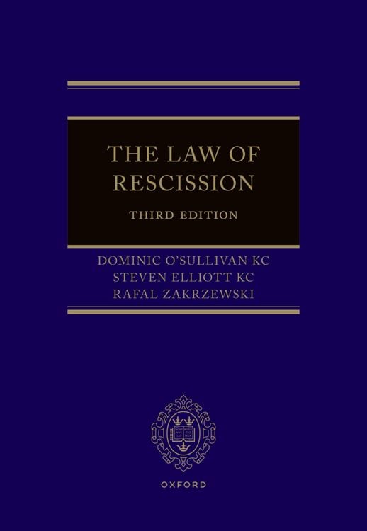 Produktbild: The Law of Rescission