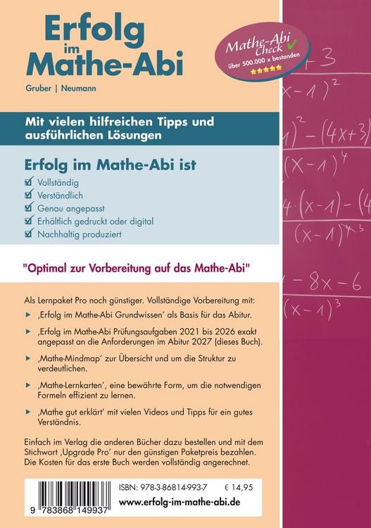 Produktbild: Erfolg im Mathe-Abi 2027 Hessen Grundkurs Pr&uuml;fungsaufgaben 2021 bis 2026