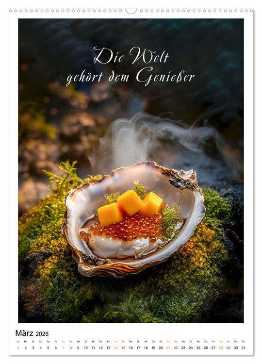 Produktbild: Coole Spr&uuml;che f&uuml;r Gourmets (Wandkalender 2026 DIN A2 hoch), CALVENDO Monatskalender