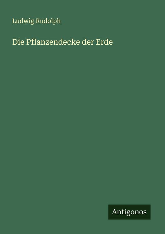 Produktbild: Die Pflanzendecke der Erde