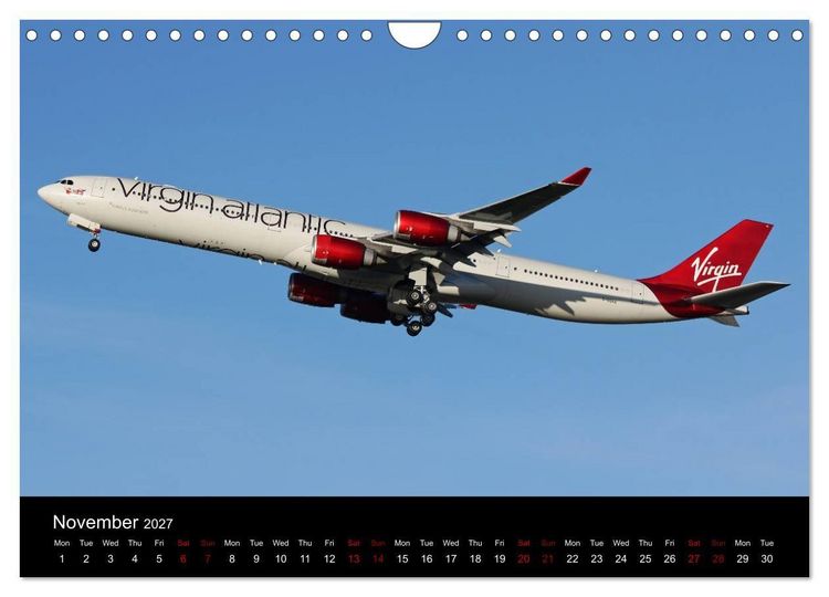 Produktbild: Widebody Jets (Wall Calendar 2027 DIN A4 landscape), CALVENDO 12 Month Wall Calendar
