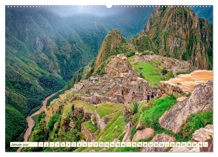 Produktbild: Machu Picchu - Stadt der Inka (hochwertiger Premium Wandkalender 2026 DIN A2 quer), Kunstdruck in Hochglanz