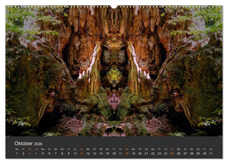 Produktbild: Spiegelwelten - Im Reich der Naturwesen (Wandkalender 2026 DIN A2 quer), CALVENDO Monatskalender
