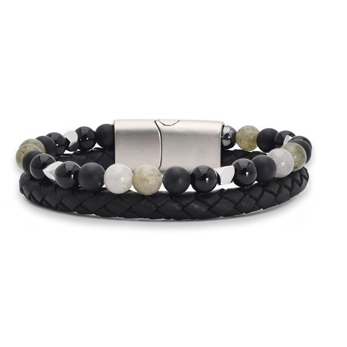 Produktbild: "Mystic Black" Fashion Bead Armband, J966-03