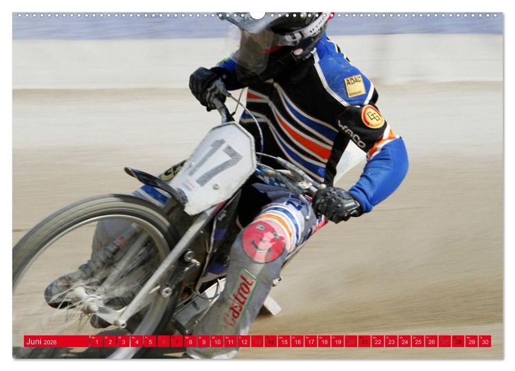 Produktbild: Speedway Sandbahn (Wandkalender 2026 DIN A2 quer), CALVENDO Monatskalender