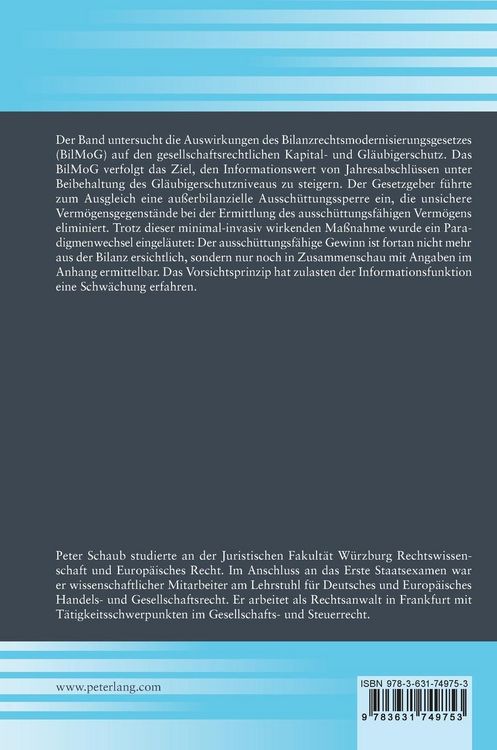 Produktbild: Die Kapitalschutzfunktion des Jahresabschlusses nach dem BilMoG