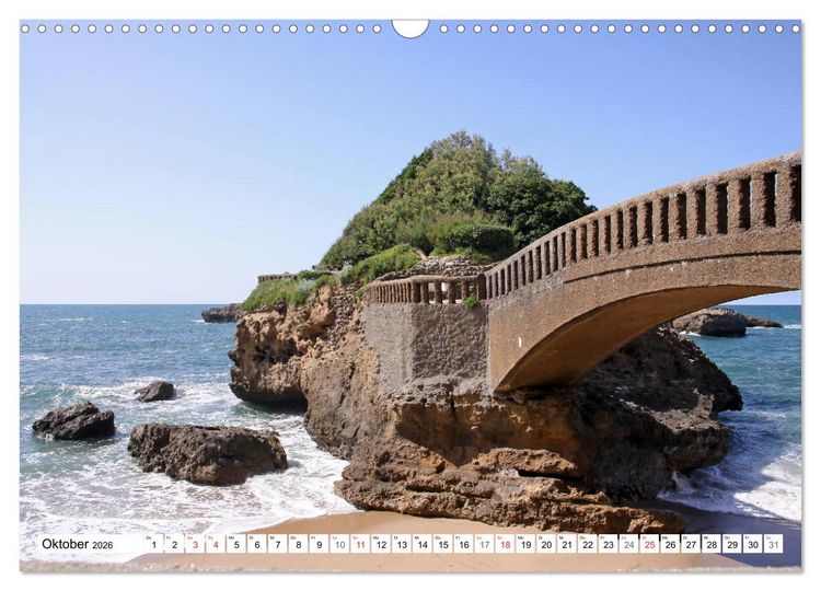 Produktbild: Biarritz (Wandkalender 2026 DIN A3 quer), CALVENDO Monatskalender