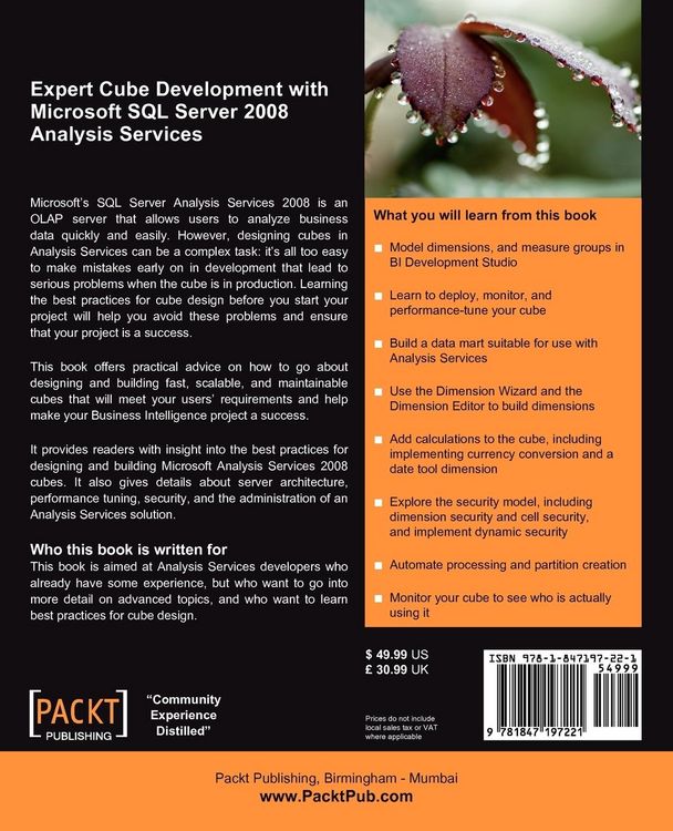 Produktbild: Expert Cube Development with Microsoft SQL Server 2008 Analysis Services
