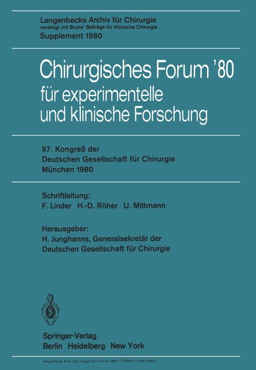Produktbild: Chirurgisches Forum&rsquo;80