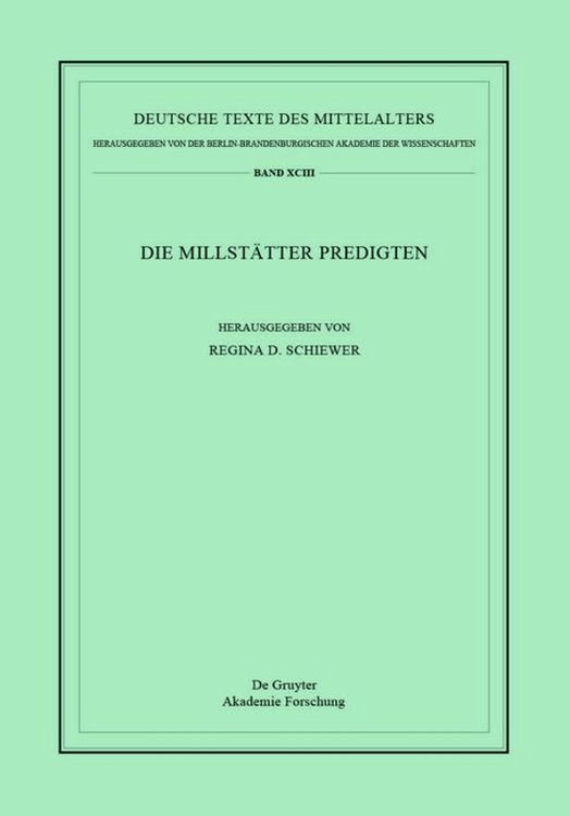 Produktbild: Die Millst&auml;tter Predigten