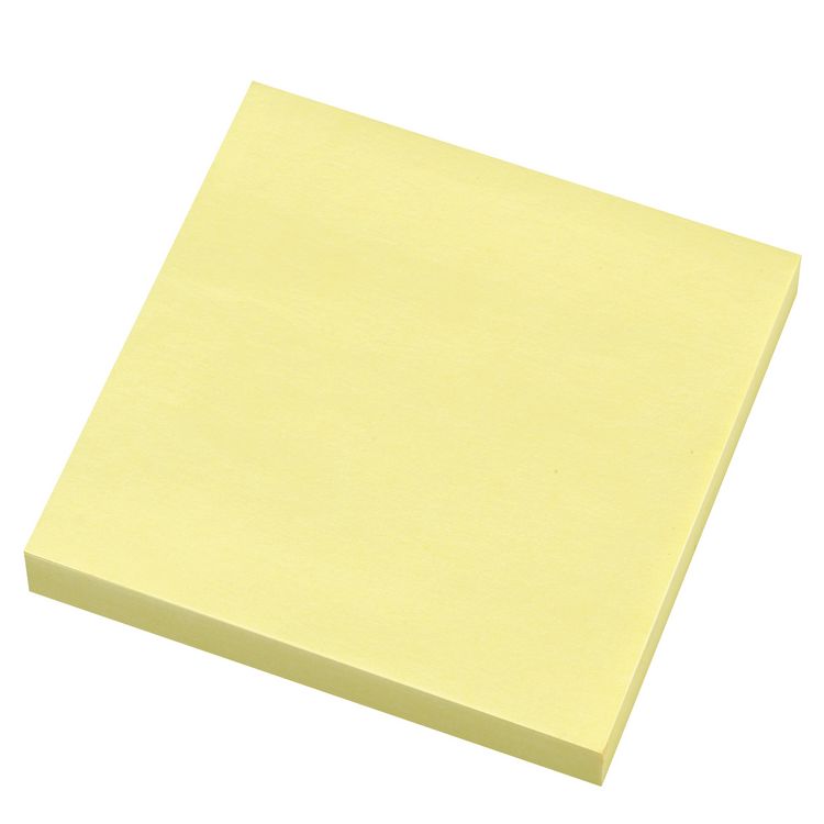 Produktbild: Herlitz Haftnotizblock 75x75mm 100 Blatt gelb