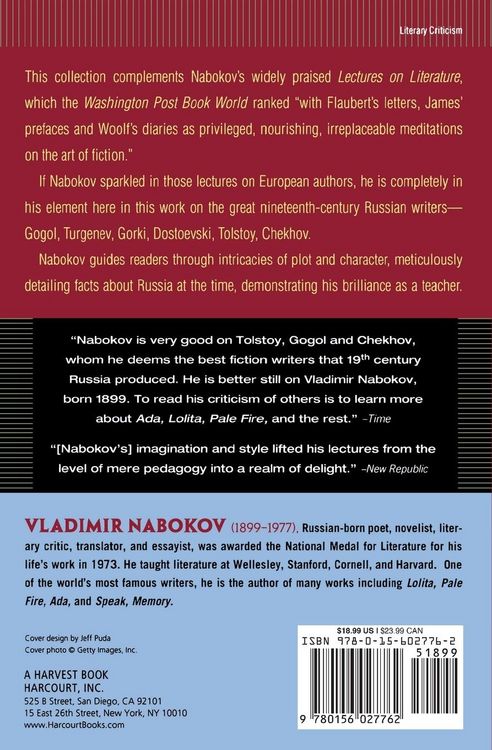 Produktbild: Lectures on Russian Literature