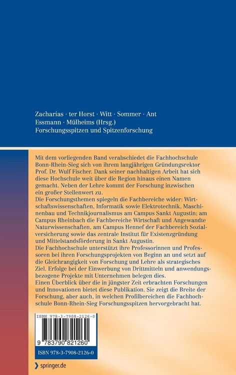 Produktbild: Forschungsspitzen und Spitzenforschung
