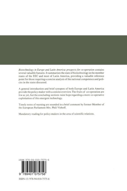 Produktbild: Biotechnology in Europe and Latin America