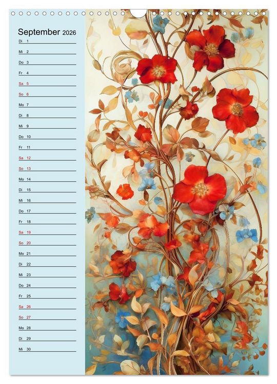 Produktbild: Bl&uuml;tenarrangements (Wandkalender 2026 DIN A3 hoch), CALVENDO Monatskalender