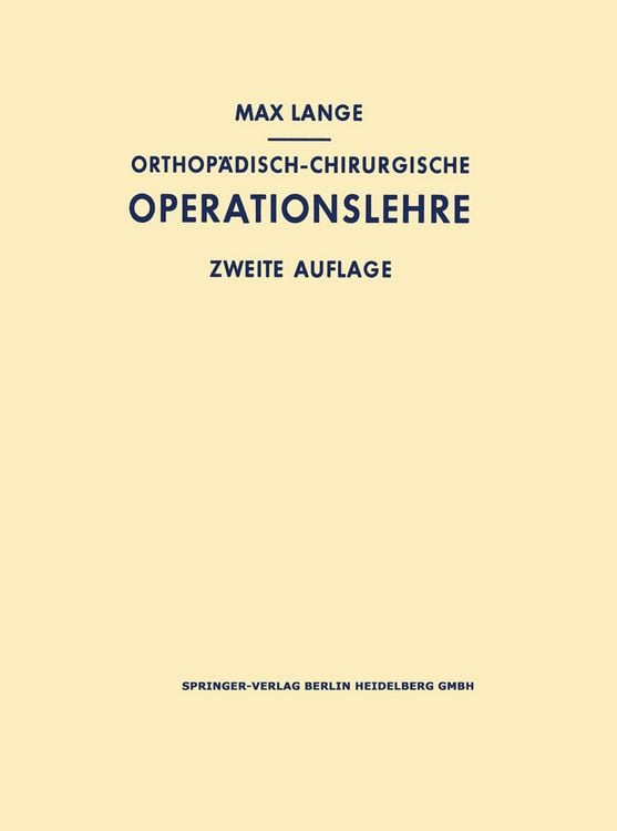 Produktbild: Orthop&auml;disch-chirurgische Operationslehre