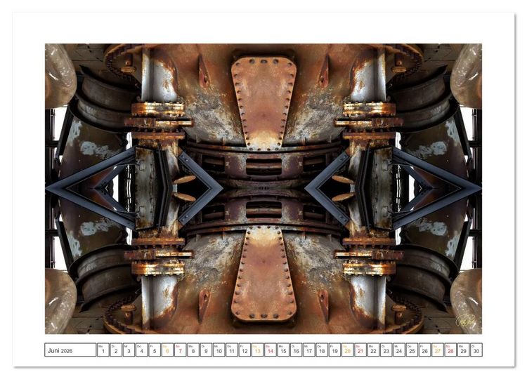 Produktbild: Faszination Spiegelung - Industrie und Technik (Wandkalender 2026 DIN A3 quer), CALVENDO Monatskalender