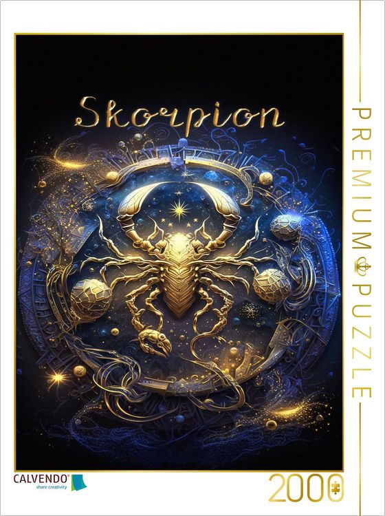 Produktbild: CALVENDO Puzzle Skorpion 24. Oktober - 22. November | 2000 Teile Lege-Gr&ouml;&szlig;e 90x67cm Foto-Puzzle f&uuml;r gl&uuml;ckliche Stunden