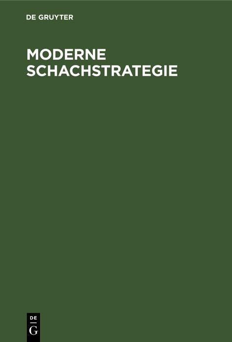 Produktbild: Moderne Schachstrategie