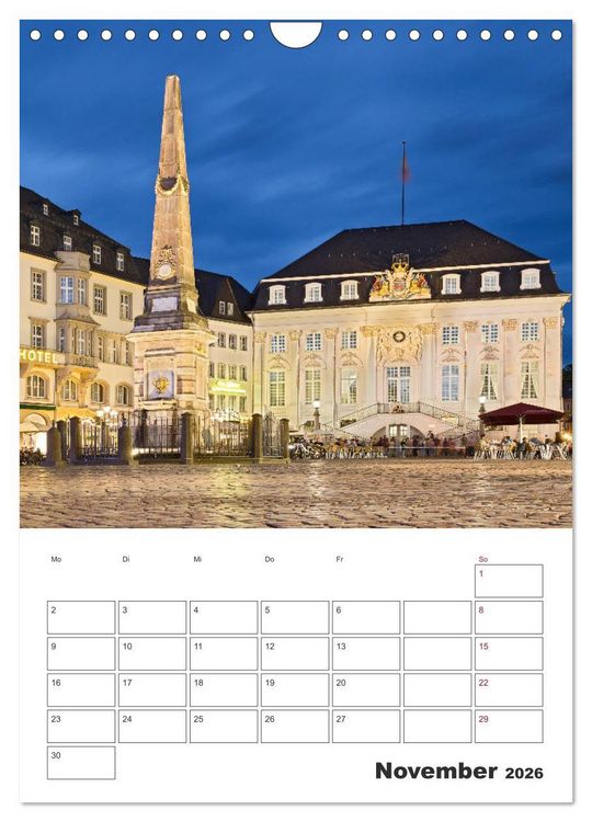 Produktbild: Beethovenstadt Bonn (Wandkalender 2026 DIN A4 hoch), CALVENDO Monatskalender