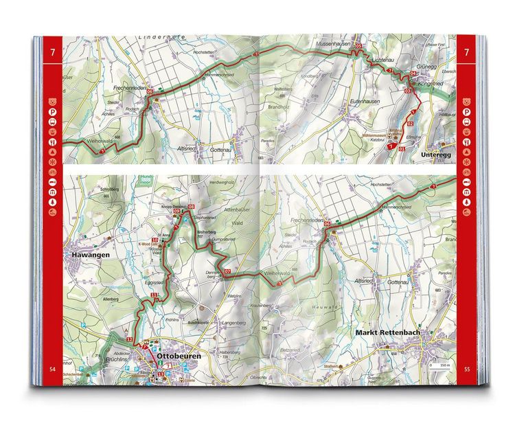 Produktbild: KOMPASS Wanderf&uuml;hrer Wandertrilogie Allg&auml;u, 84 Touren mit Extra-Tourenkarte
