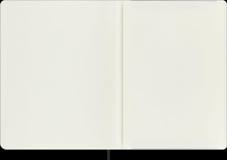 Produktbild: Moleskine Vegea Boa Notizbuch, XL, liniert, weicher Einband, schwarz, in Box