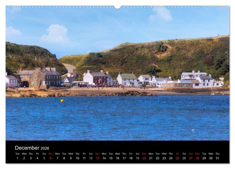 Produktbild: Wales (High Quality Premium Wall Calendar 2026 DIN A2 landscape),CALVENDO 12 Month Wall Calendar
