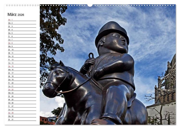 Produktbild: Kolumbien Impressionen (Wandkalender 2026 DIN A2 quer), CALVENDO Monatskalender