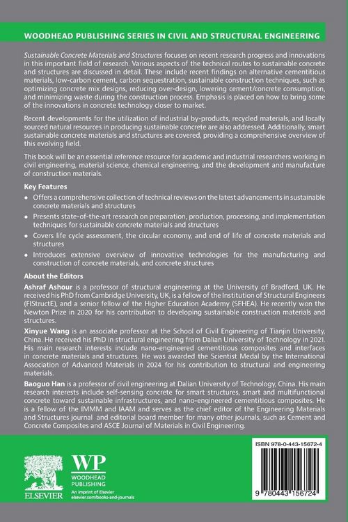 Produktbild: Sustainable Concrete Materials and Structures