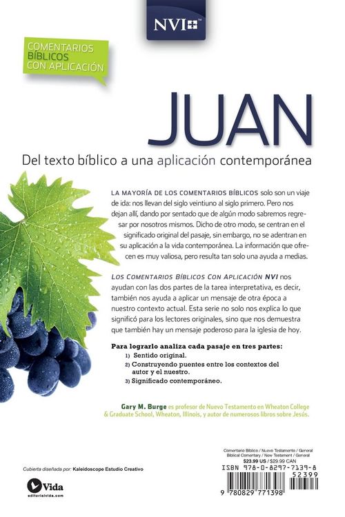 Produktbild: Comentario b&iacute;blico con aplicaci&oacute;n NVI Juan