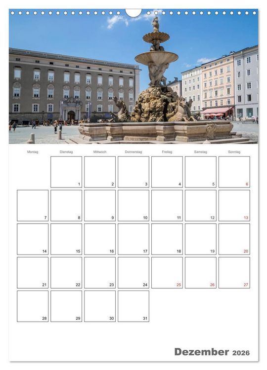 Produktbild: Bezauberndes SALZBURG / Terminplaner (Wandkalender 2026 DIN A3 hoch), CALVENDO Monatskalender