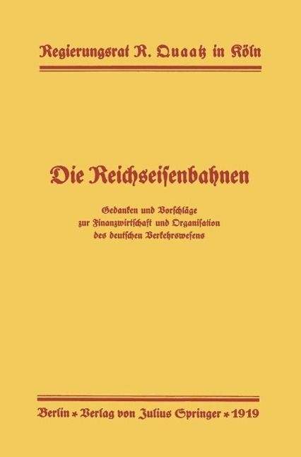 Produktbild: Die Reichseisenbahnen