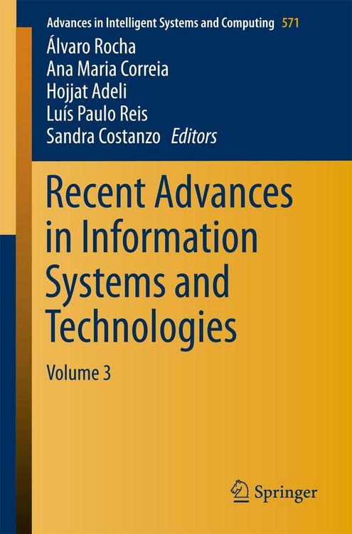 Produktbild: Recent Advances in Information Systems and Technologies