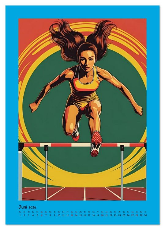 Produktbild: Olympische Sportarten (Tischkalender 2026 DIN A5 hoch), CALVENDO Monatskalender