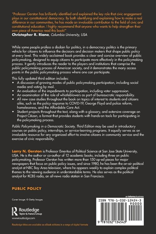 Produktbild: Public Policymaking in a Democratic Society