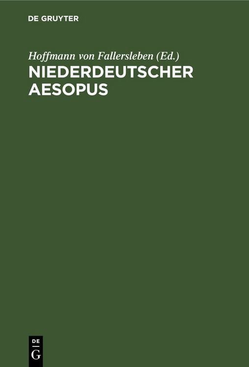 Produktbild: Niederdeutscher Aesopus