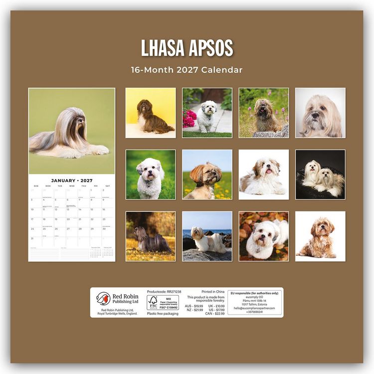 Produktbild: Lhasa Apsos &ndash; Lhasa Apso 2027 &ndash; 16-Monatskalender